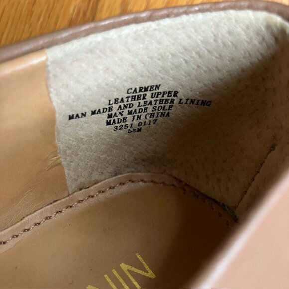 Nine West Carmen Tan leather Ballet flats size 5.5 - Picture 9 of 10